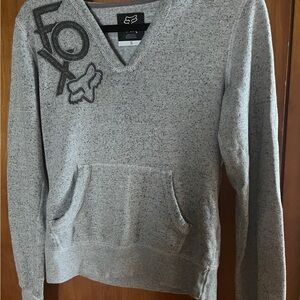 Fox Heather Gray V-Neck Pullover